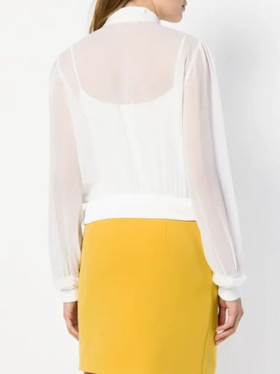 Shop Genny Ruffle Front Blouse - White