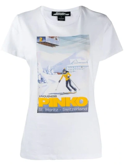 Shop Pinko St Moritz T-shirt In White