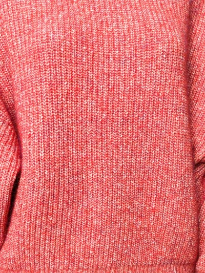 Shop Vanessa Bruno Marled Sweater In Red