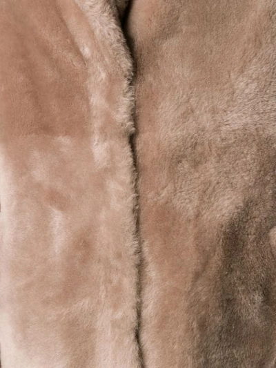 Shop Blancha Faux Fur Reversible Coat In Pink