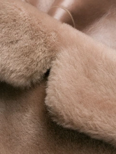Shop Blancha Faux Fur Reversible Coat In Pink
