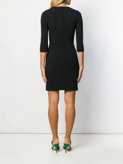 Shop Dolce & Gabbana Fitted Dress In Black