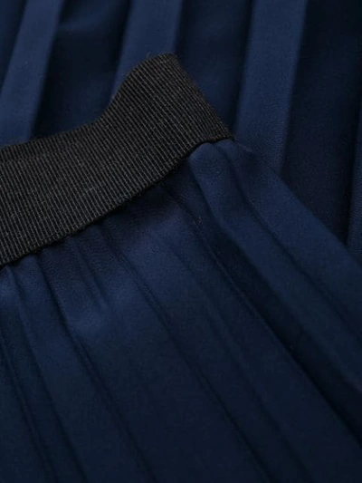 Shop Fabiana Filippi Pleated Loose Trousers In Blue