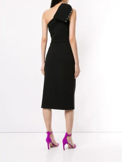 Shop Rebecca Vallance Pipi Midi Dress In Black