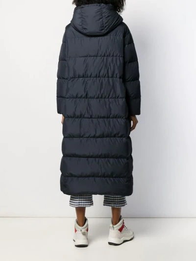 Shop Bacon Hooded Padded Coat In Blue