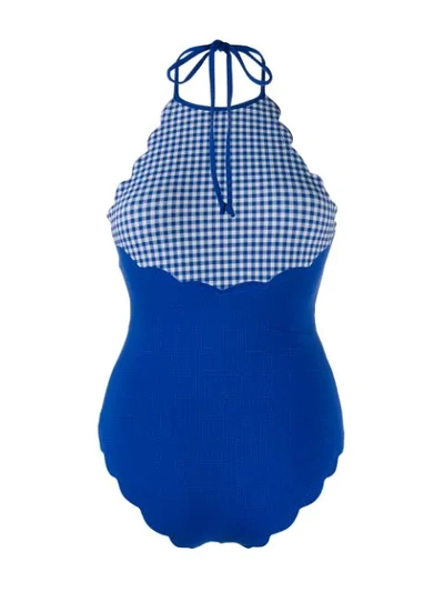 Shop Marysia One-piece Swimsuit In Denim