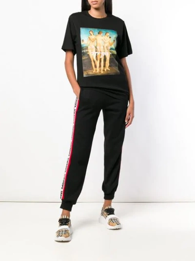 Shop Perks And Mini Exhale Print T In Black