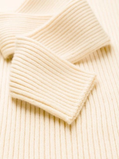 Shop Jil Sander Turtleneck Knitted Sweater In Neutrals