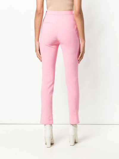Shop Ellery Gehry Cutout Slim Trousers - Pink