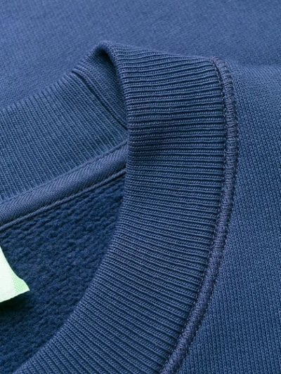 Shop Aries Printed Sweatshirt In Blue