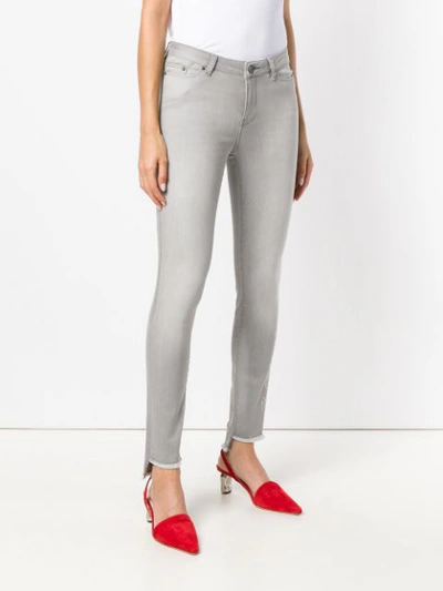 Shop Karl Lagerfeld Skinny Jeans In Grey