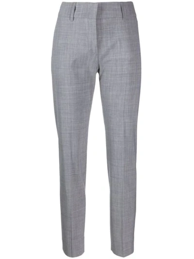 Shop Piazza Sempione Slim-fit Tailored Trousers In Grey