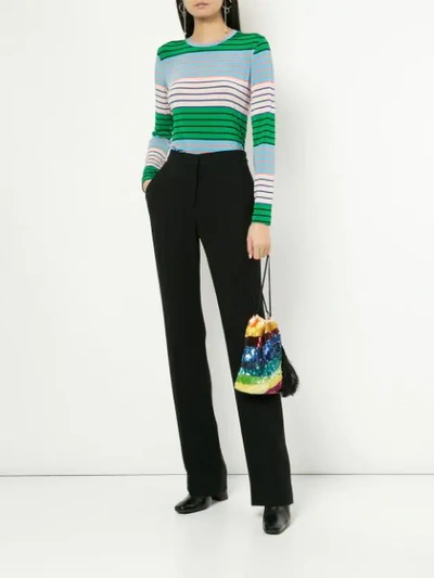 Shop Stine Goya Striped Sweatshirt In Multicolour