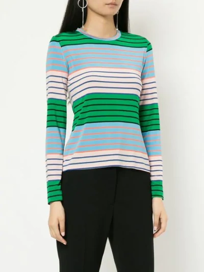Shop Stine Goya Striped Sweatshirt In Multicolour