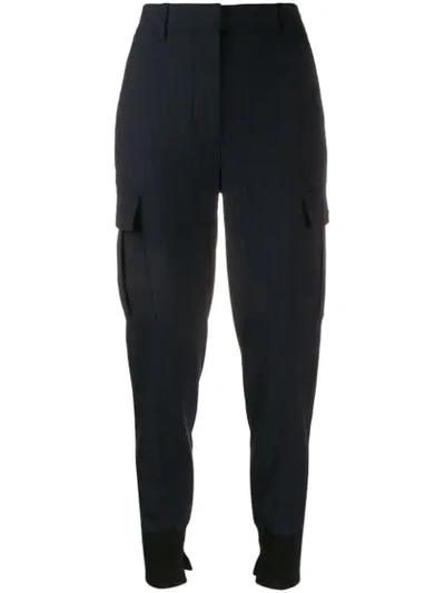Shop 3.1 Phillip Lim / フィリップ リム Pinstriped Tapered Trousers In Blue