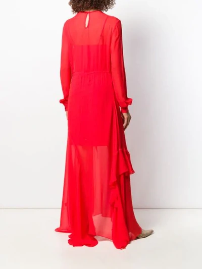 Shop Preen Line Brea Long Dress In Red