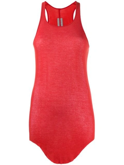 Shop Rick Owens Loose Fit Tank Top In Red