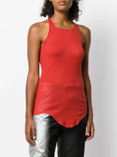 Shop Rick Owens Loose Fit Tank Top In Red