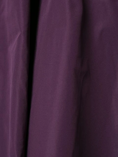 Shop Rochas Ausgestellter Faltenrock In Purple