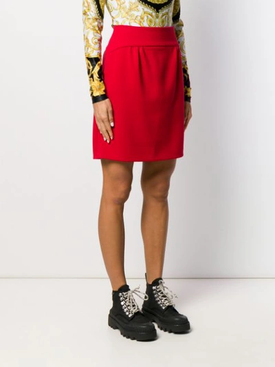 Shop Dsquared2 Fitted Skirt In Red