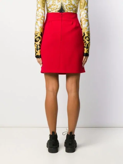 Shop Dsquared2 Fitted Skirt In Red
