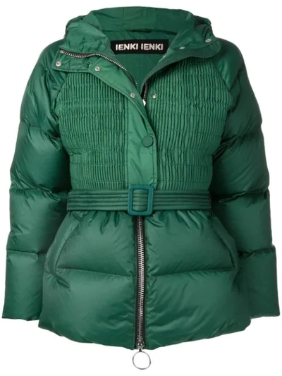 Shop Ienki Ienki Ribbed Puffer Jacket - Green