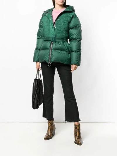 Shop Ienki Ienki Ribbed Puffer Jacket - Green