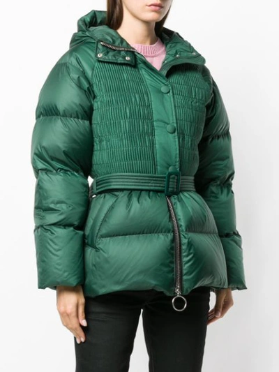 Shop Ienki Ienki Ribbed Puffer Jacket - Green