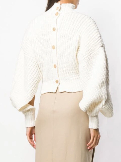 Shop A.w.a.k.e. Button Back Sweater - White