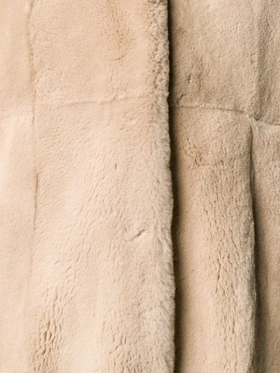 Shop Manzoni 24 Collared Coat In Neutrals