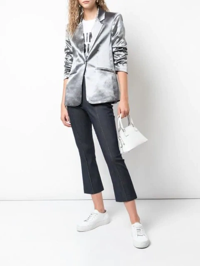 Shop Cinq À Sept Kylie Blazer In Silver