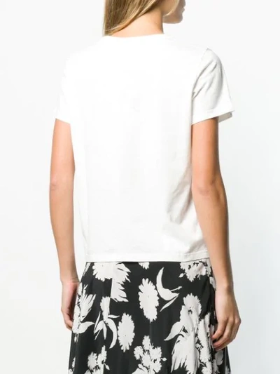 Shop Marc Jacobs Distressed Logo T-shirt - White