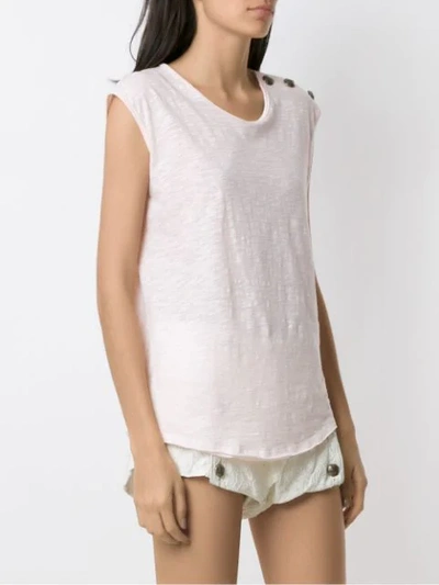 Shop Andrea Bogosian Decorative Buttons Tank In Pink
