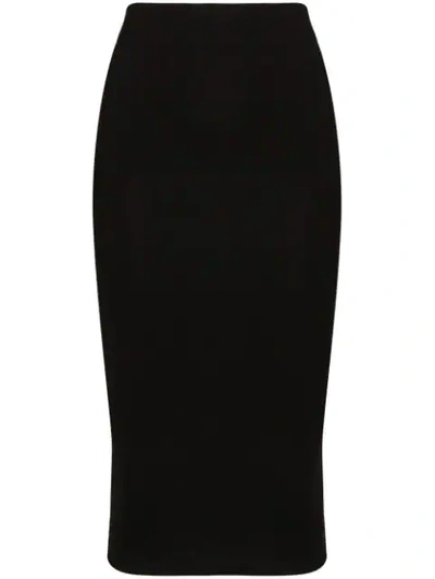 Shop Ninety Percent High-waisted Tube Skirt In Black
