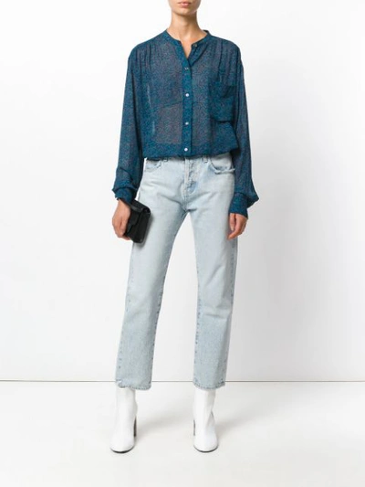 Shop Isabel Marant Étoile 'jaws' Hemd - Blau