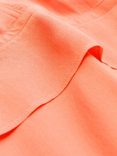 Shop Calvin Klein Oversized Shirt Dress In Orange