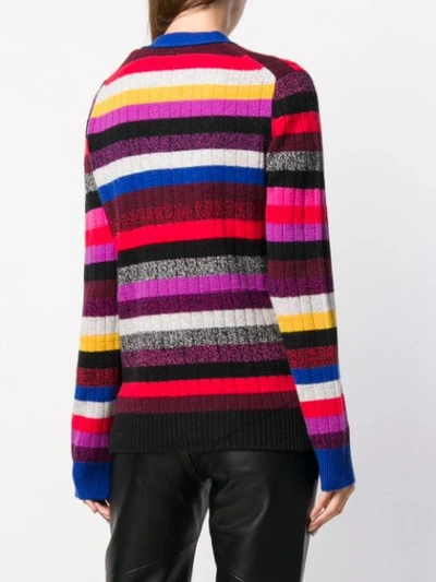 Shop Marc Jacobs Striped Cardigan In Red