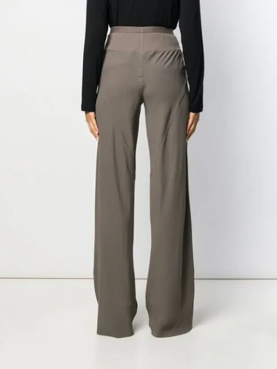 Shop Rick Owens Bias Cut Pants In Grey