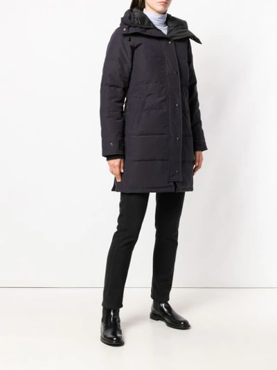 Shop Canada Goose Shelbourne Padded Coat In Blue