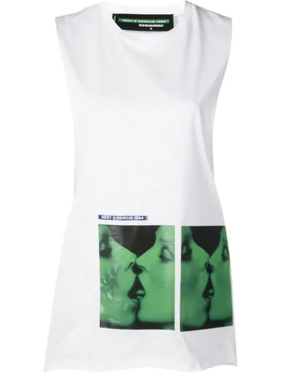 Shop Dsquared2 X Mert & Marcus 1994 Photographic Print Vest In White