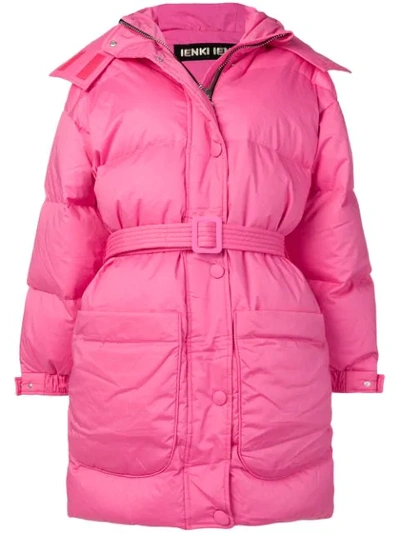 Shop Ienki Ienki Hooded Puffer Coat - Pink