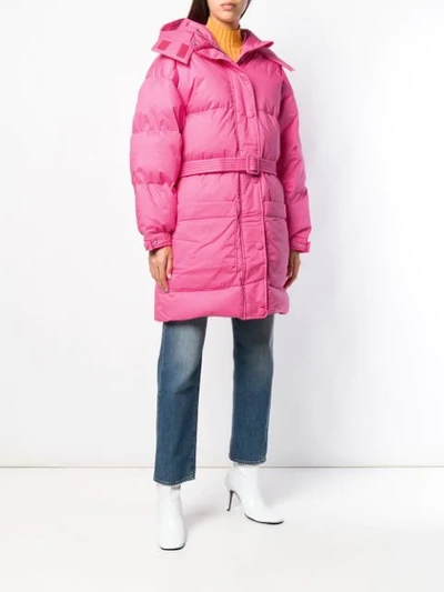 Shop Ienki Ienki Hooded Puffer Coat - Pink