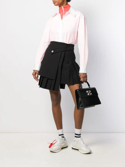 Shop Off-white Asymmetric Short Skirt In Black