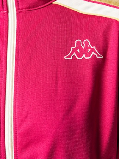 Shop Kappa Banda Cropped Sports Jacket - Red