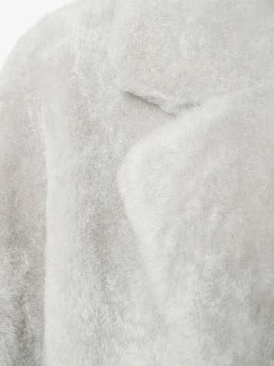 Shop Sword 6.6.44 Double Breasted Coat In Grey