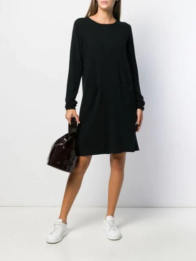 ROLLED HEM KNITTED DRESS