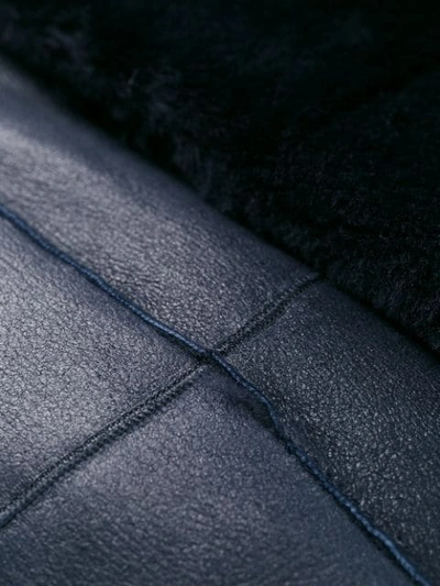 Shop Fendi Wrap-style Belted Coat In Blue