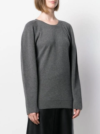 Stella Mccartney Side-zip Jumper In Grey