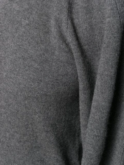 Stella Mccartney Side-zip Jumper In Grey