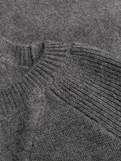 Stella Mccartney Side-zip Jumper In Grey